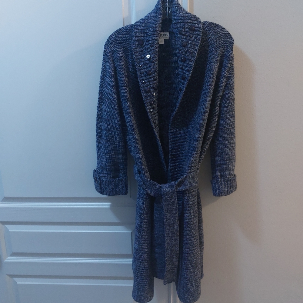Jamie Gries Cozy Chic Collection Blue Sweater Size XS